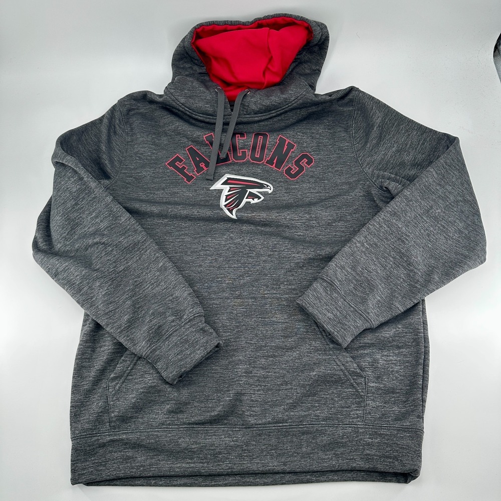 NFL Pro Line Fanatics Atlanta Falcons Black & Red Pullover Hoodie Size Medium - Picture 1 of 7